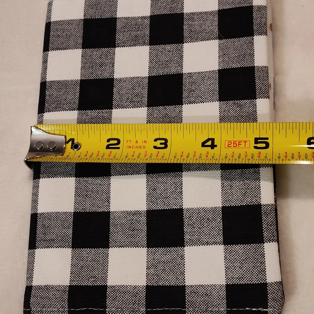 Black and White Checkered Fabric